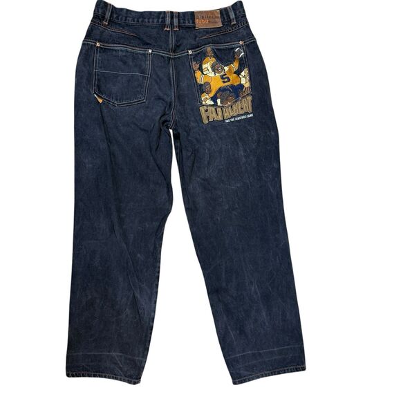 Fubu Platinum Fat Albert 90'S Hip Hop Black Jeans 36×34 RARE PATCH Vintage Y2K - Picture 1 of 11